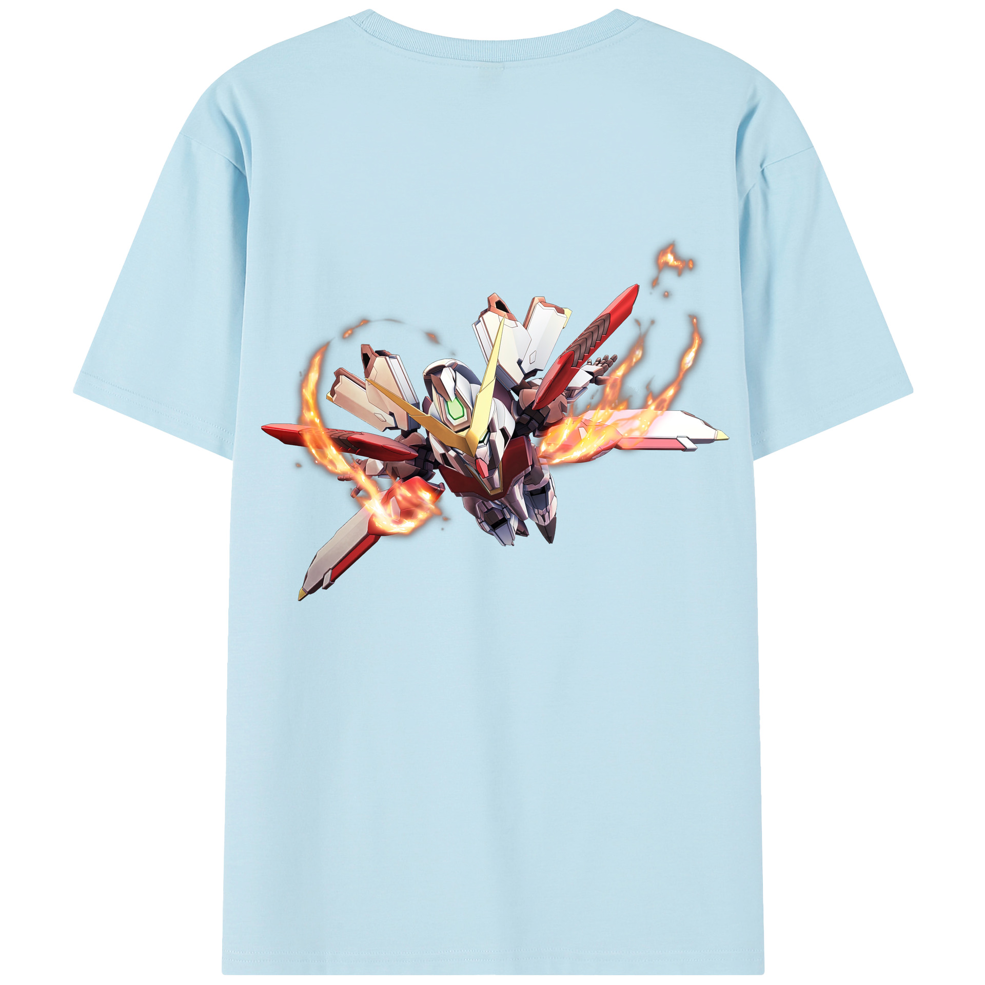 （画像用） 機動戦士ガンダム Mobile Suit Gundam 綿100％半袖Tシャツ（背面プリント）